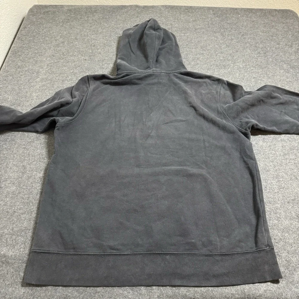 The North Face Mens Logo‎ Spellout Hoodie Faded Black Size L Grunge Outdoor Camp